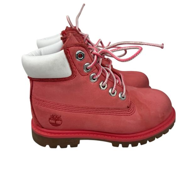 Timberland Other - TIMBERLAND Work Boots Girls Toddler Sz 10 Pink “Rose Of Sharon” Waterproof